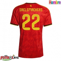 Camiseta Bélgica Alexis Saelemaekers #22 Primera Equipación Mundial 2026 manga corta